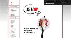 Desktop Screenshot of evo-darts.de